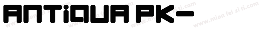 Antiqua PK字体转换